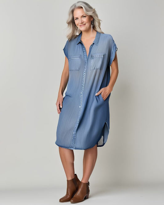 Elegant Denim Dress